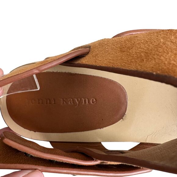 JENNI KAYNE Brown Suede Espadrille Sandals Size 8 - Picture 6 of 8